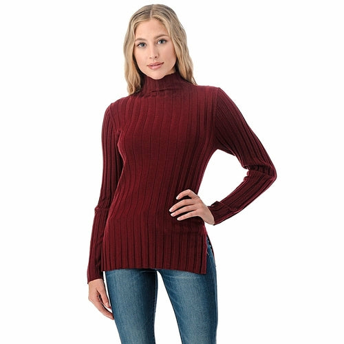 Women's Long Sleeve Mock Neck Sweater