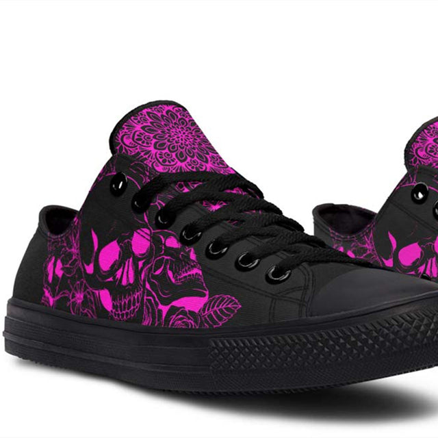 Print Low-Top Canvas Shoes