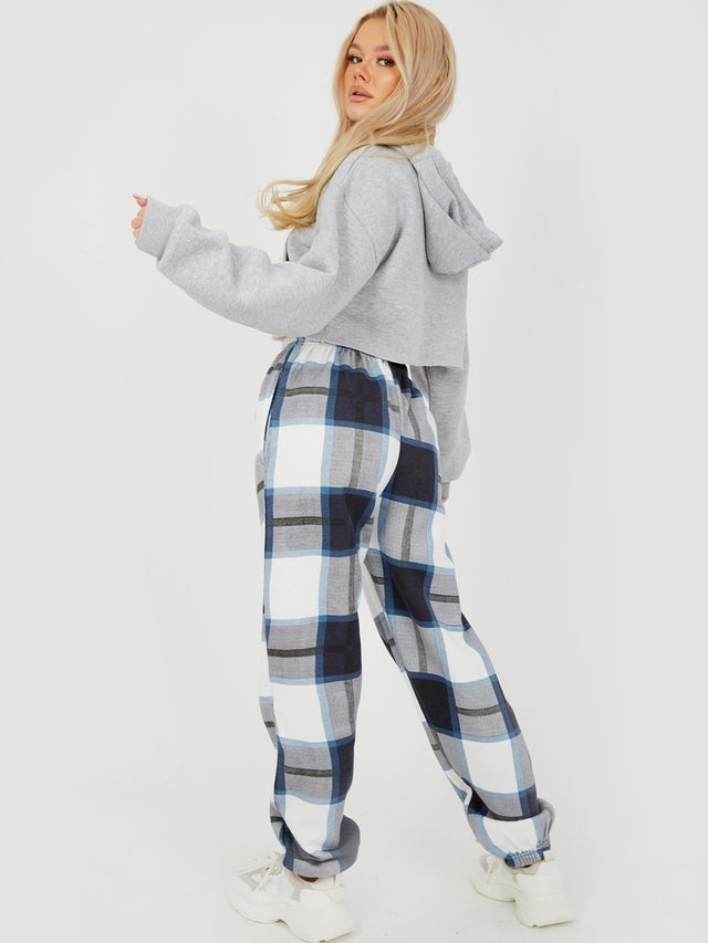 Checkered Fleece Joggers