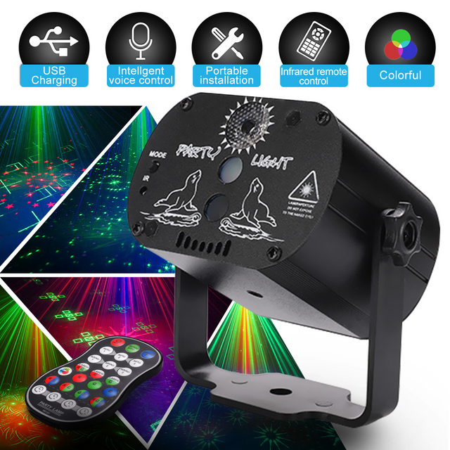 Mini Disco Light LED Laser Projector