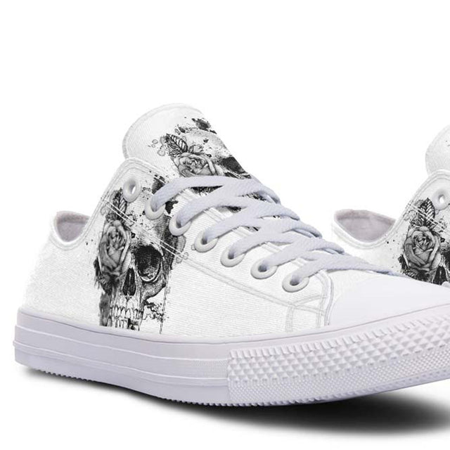 Print Low-Top Canvas Shoes