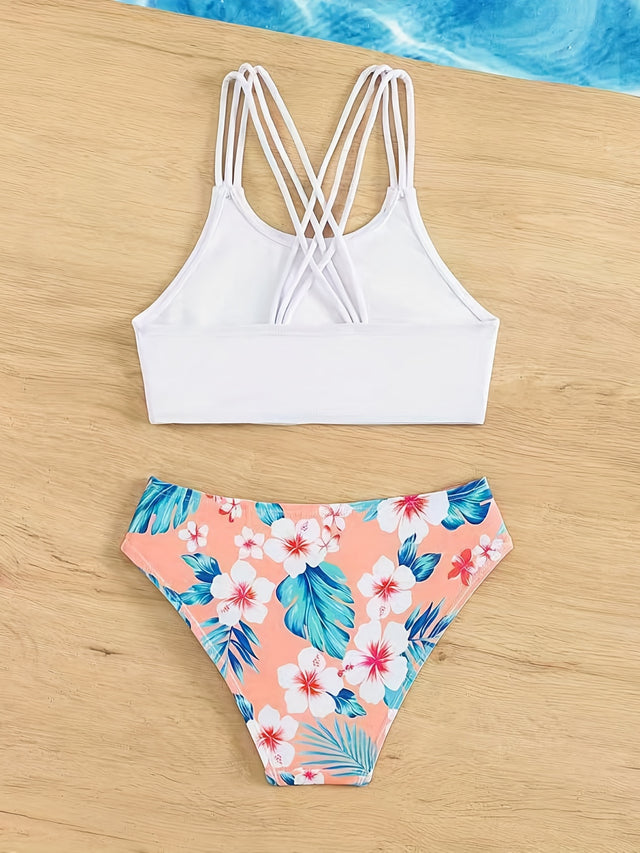 2-piece Girl's Summer Swimsuit Set