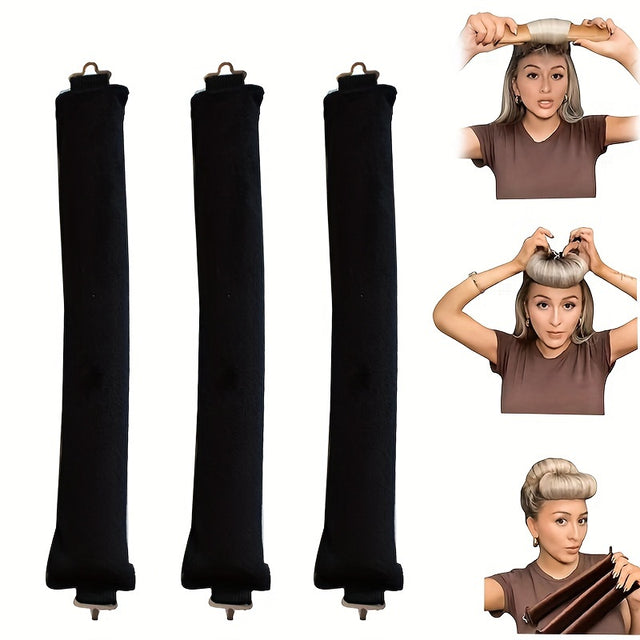 Best 3pcs Flexible Heatless Hair Curlers for Women