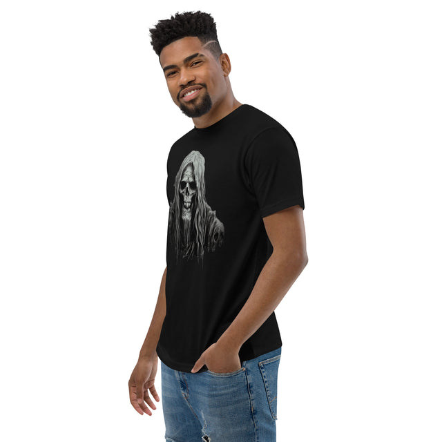 Best Men's Long Haired Skull Graphic Tee