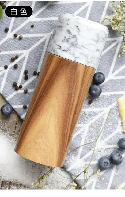 Wooden Marble Spice Grinder