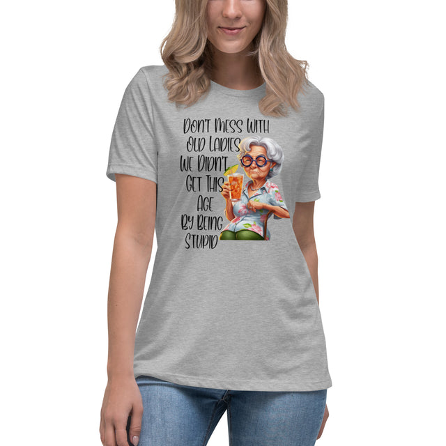 Best Women's "Don't Mess With Old Ladies" Graphic Tee