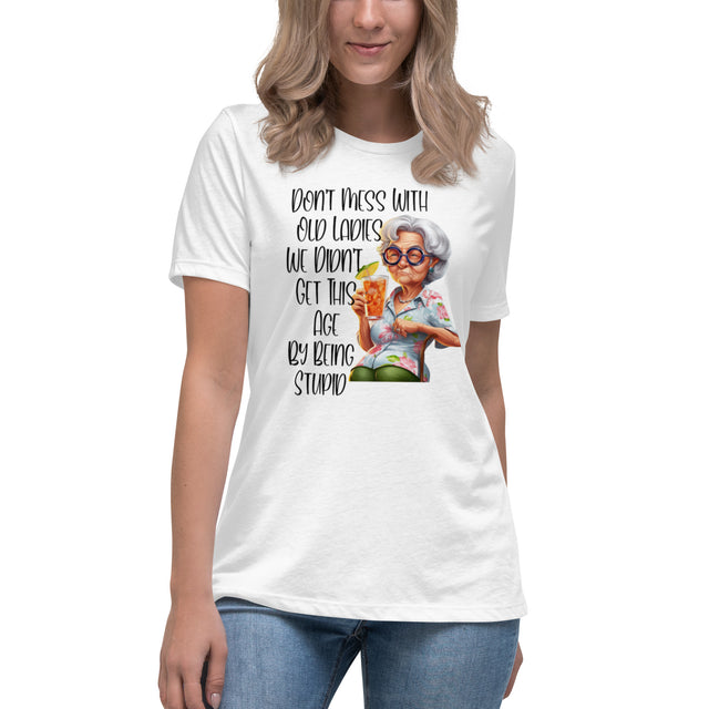 Best Women's "Don't Mess With Old Ladies" Graphic Tee