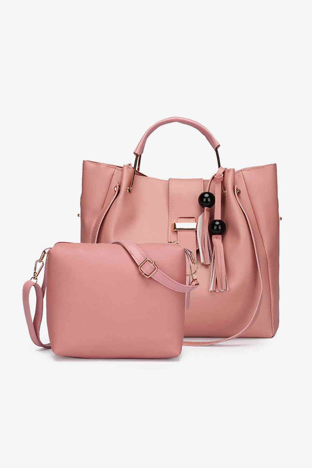 2-Piece Leather Bag Set