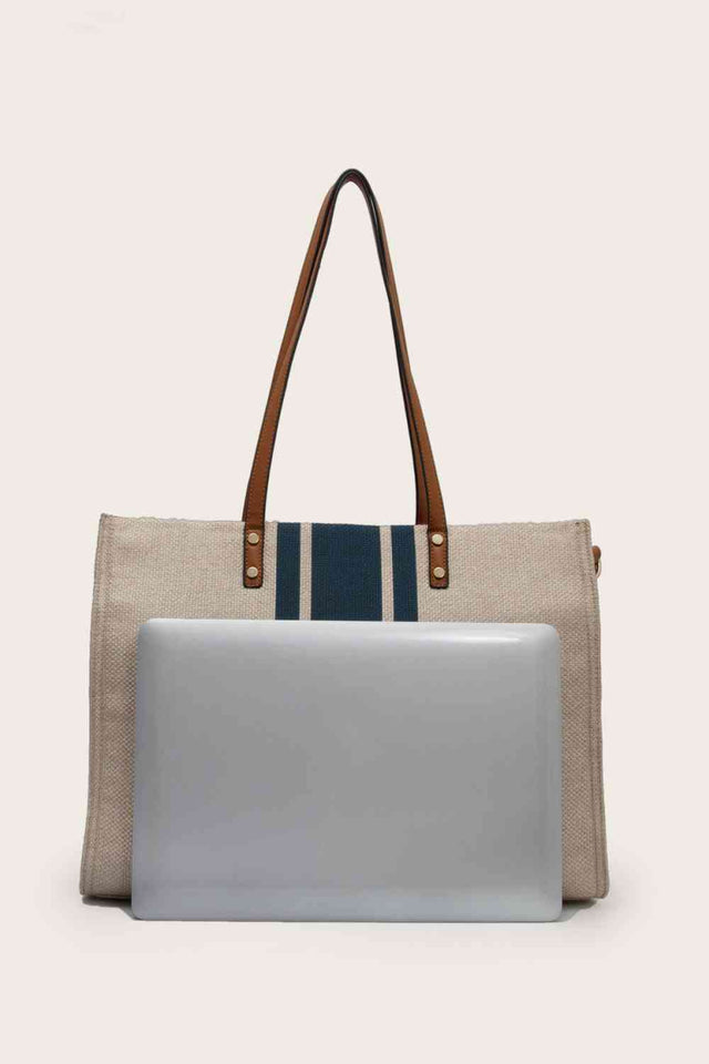 Women's Striped Tote Bag