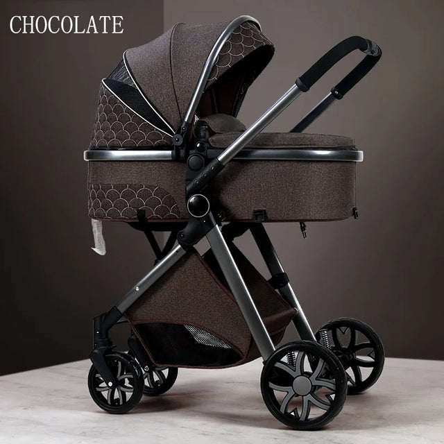 Portable Luxury 3-in-1 Baby Stroller