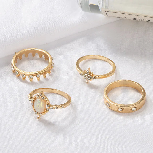 Best 11 Pcs Trendy Simple Statement Stackable Ring Set