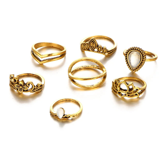 Best 11 Pcs Trendy Simple Statement Stackable Ring Set