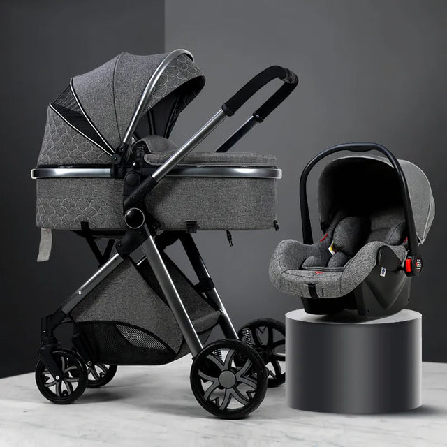 Portable Luxury 3-in-1 Baby Stroller