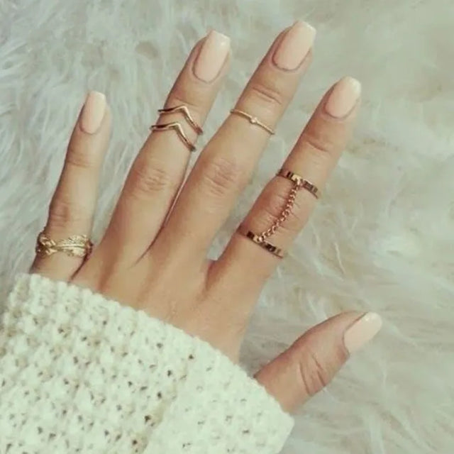 Best 11 Pcs Trendy Simple Statement Stackable Ring Set