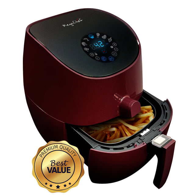 MegaChef 3.5 Quart Airfryer And Multicooker With 7 Pre-Programmed Settings