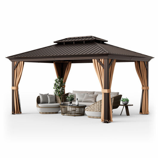 12' x 16' Double-Roof Hardtop Gazebo