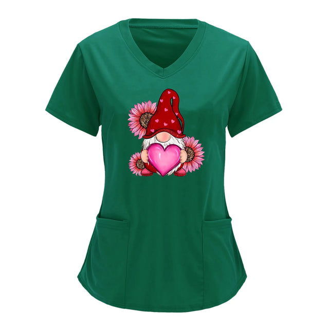 Valentine 's Scrub Top