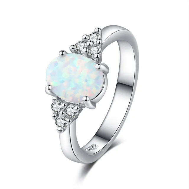 Oval Opal Ring