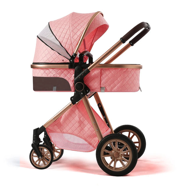 Portable Luxury 3-in-1 Baby Stroller