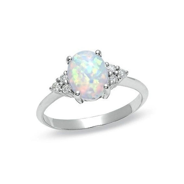 Oval Opal Ring