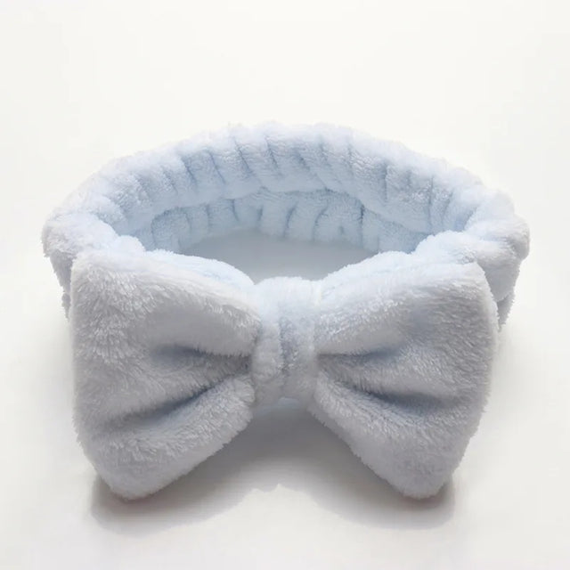 Fluffy Bowknot Spa Hair Band