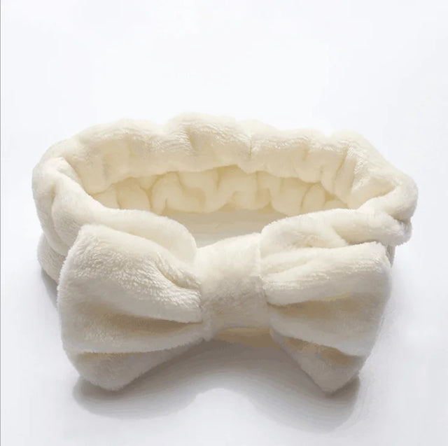 Fluffy Bowknot Spa Hair Band