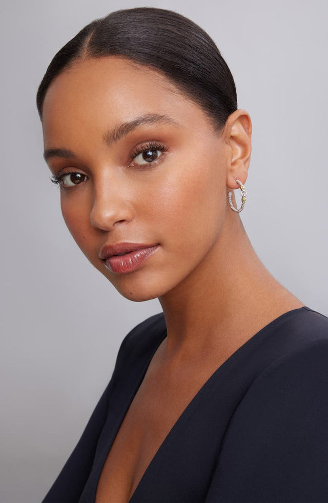 Best Caviar Link Hoop Earrings