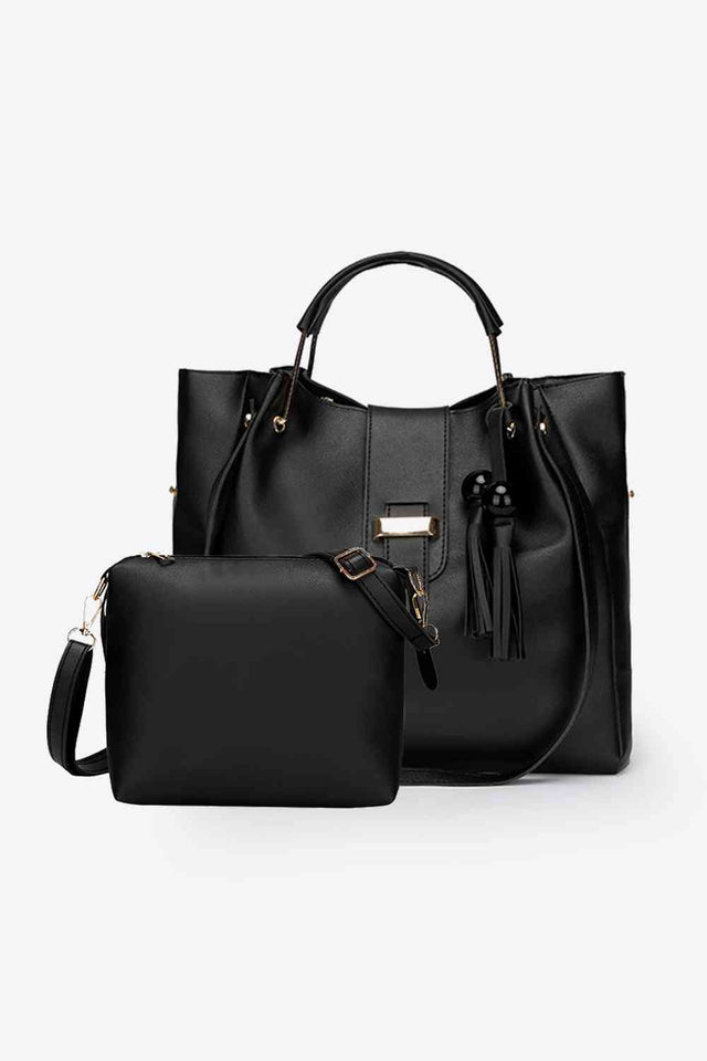 2-Piece Leather Bag Set